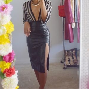 Top shop Faux Croc skirt